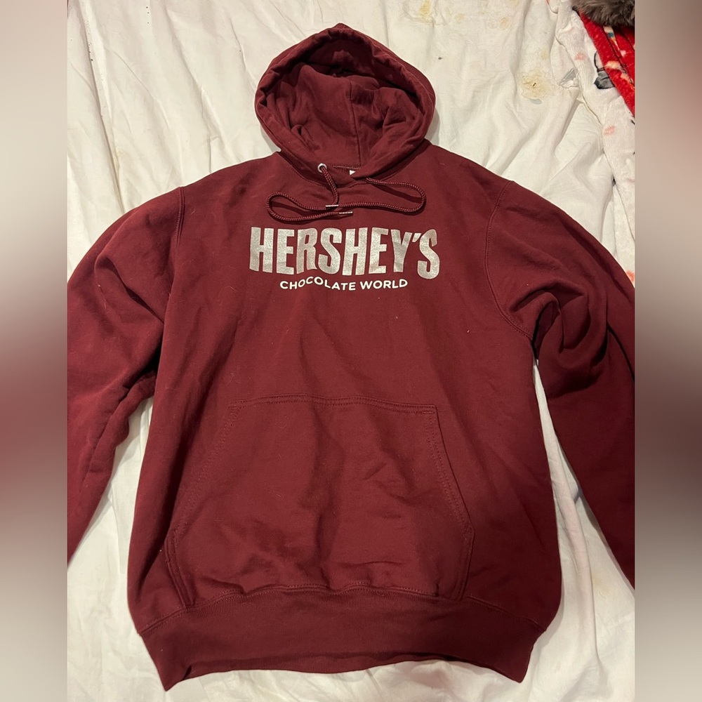 Hershey's Maroon Pullover Hooded Sweatshirt
